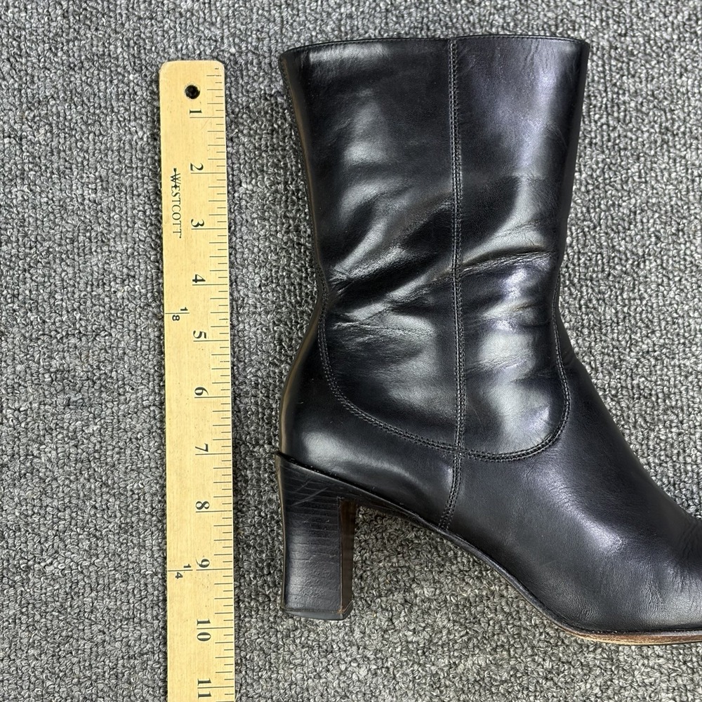 Cole Haan Country Black Leather Heeled Ankle Boots Women's Size 8 B Made Brazil - Picture 12 of 12